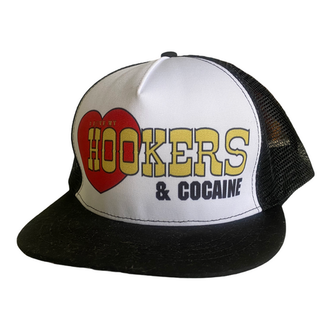 HOOKERS & COCAINE TRUCKER HAT